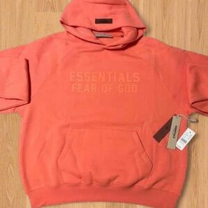 Fear of God Essentials Coral Hoodie - Tonal Logo